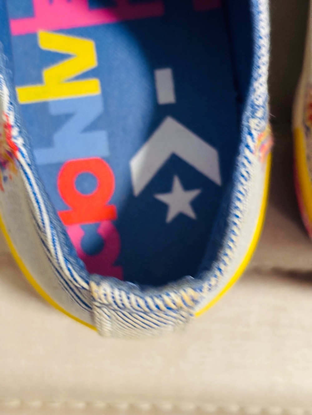 CONVERSE CTAS LIFT OX OZONE BLUE RAINBOW Women’s 9.5 - Picture 7 of 10